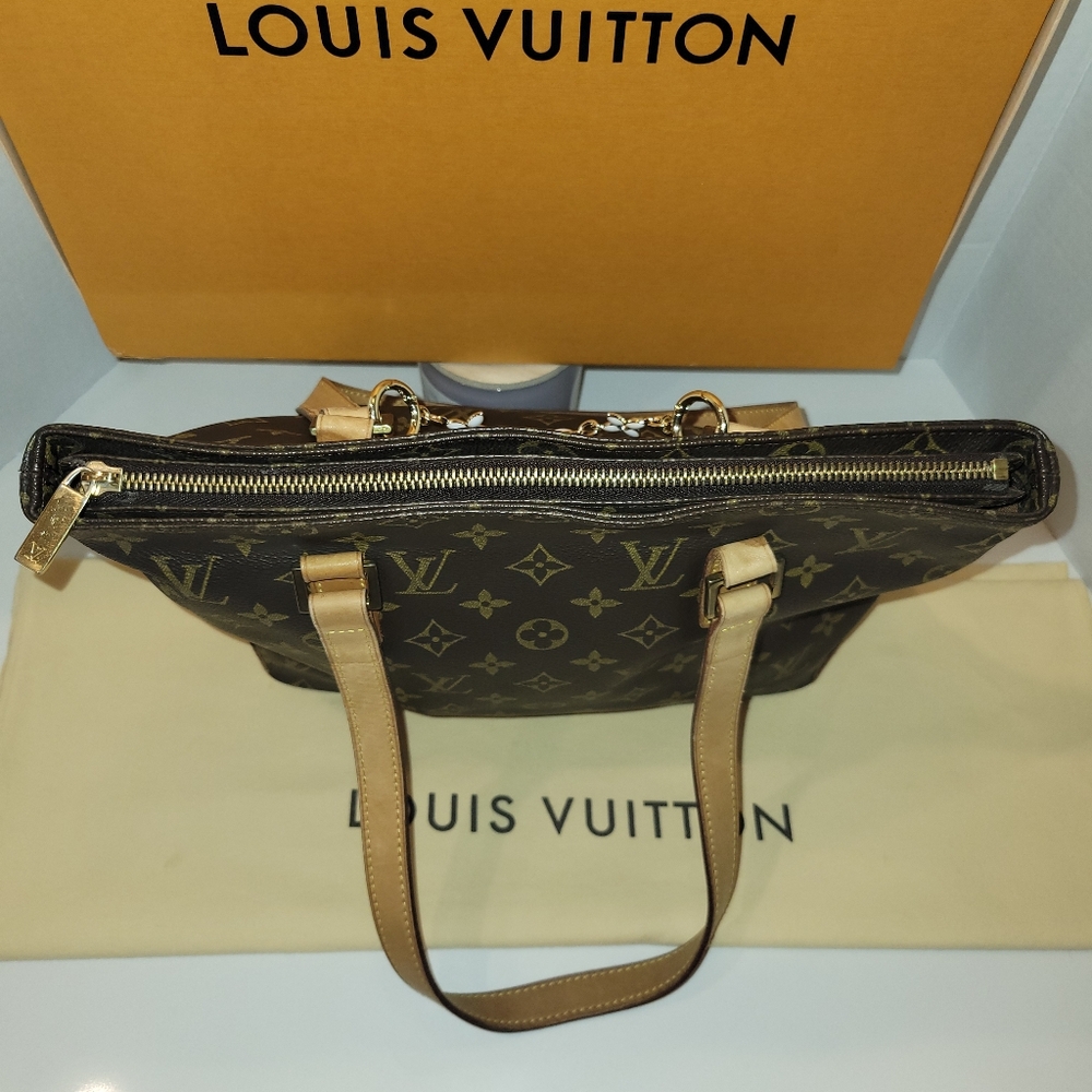 VGUC Louis Vuitton Monogram Cabas Piano Tote Shoulder Bag - AUTHENTIC - Picture 4 of 14